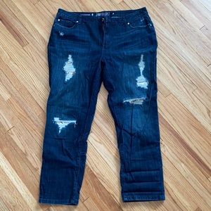 Jennifer Lopez boyfriend jeans. Size 14